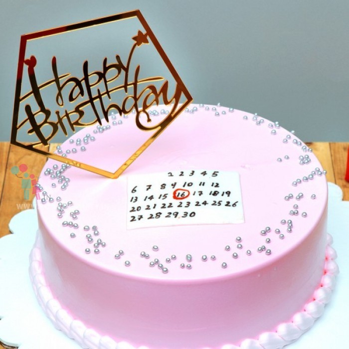 Pink Blush Birthday Cake