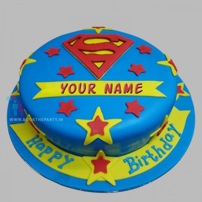 Superman Theme Birthday Cake Online Cake Company Cake Feasta