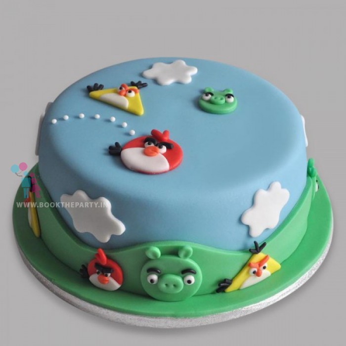 Angry Birds Character Cake