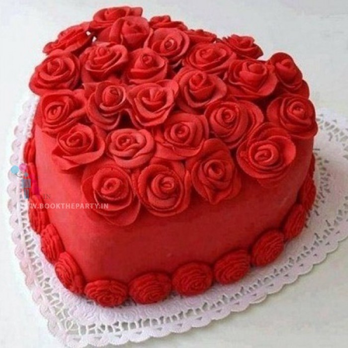 Heart Shaped Red Velvet Cake