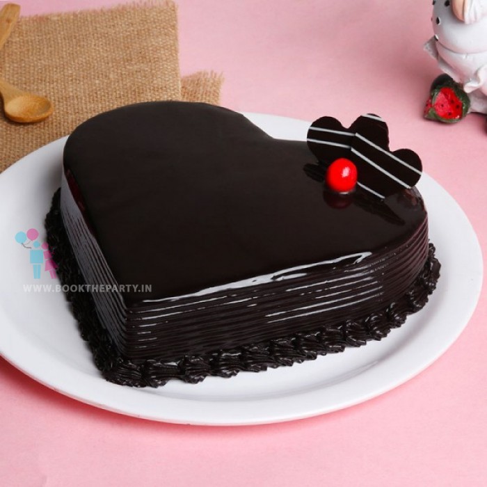 Heart Shaped Chocolate Cake