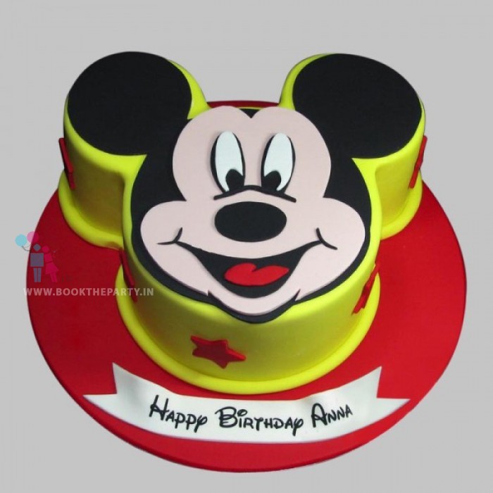 Lovable Mickey Mouse Cake