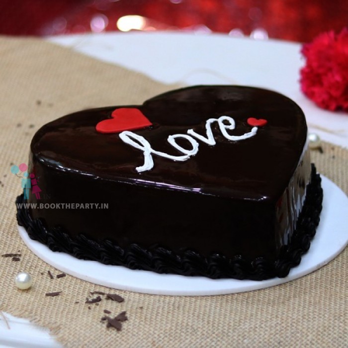 Heart Shape Chocolate Cake