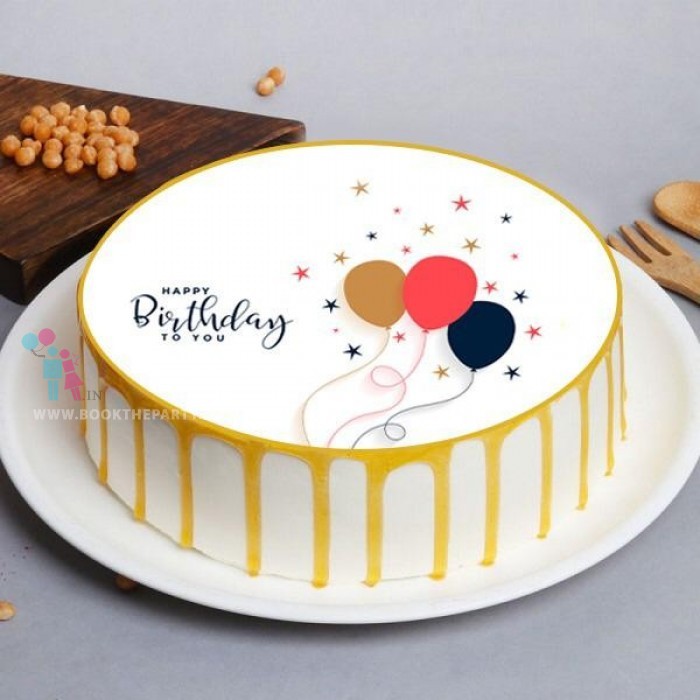 Creamy Butterscotch Birthday Cake