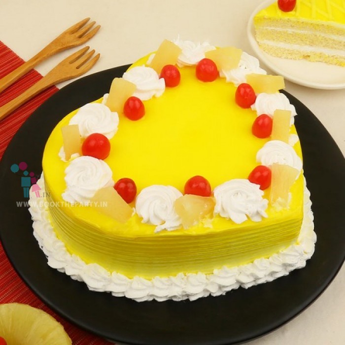 Pineapple Heart Cake