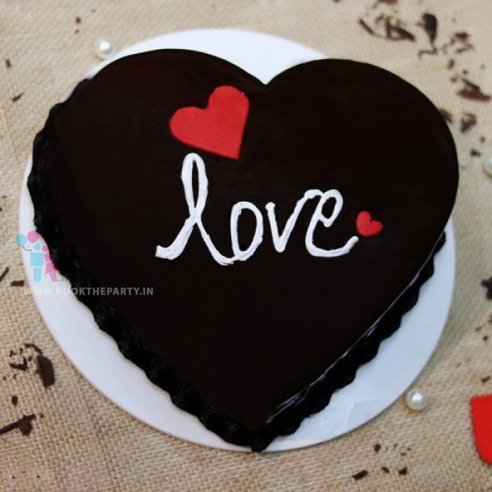 Heart Shape Chocolate Cake