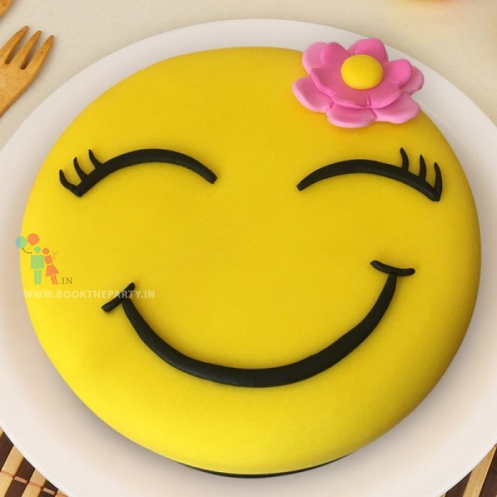 Flower Girl Smiley Cake
