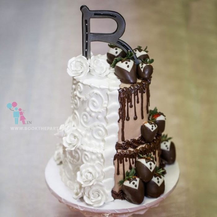 Alphabet 2 Tier Cake