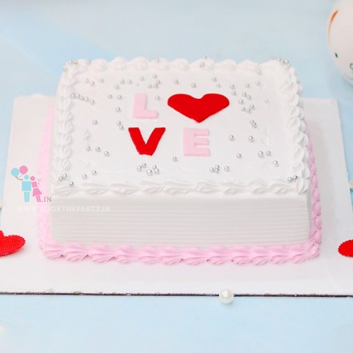 Elegant Love Vanilla Cake
