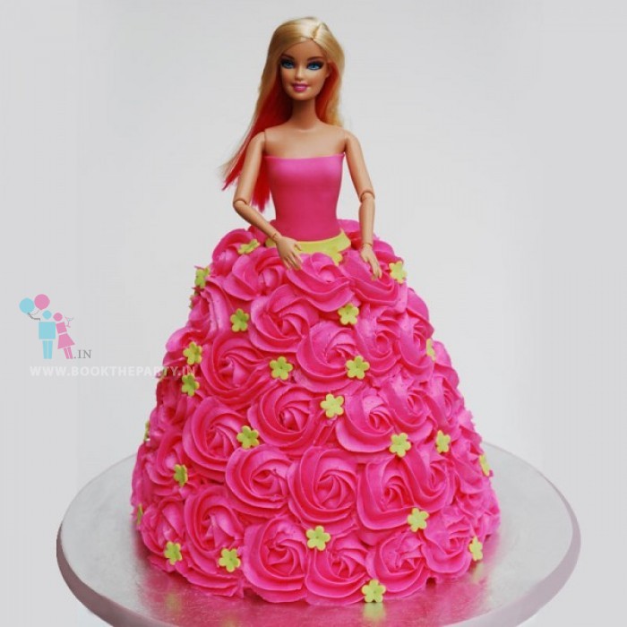 Pink Blush Barbie Cake