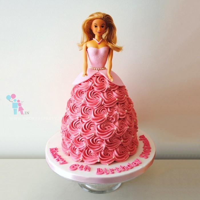 Floral Barbie Cake