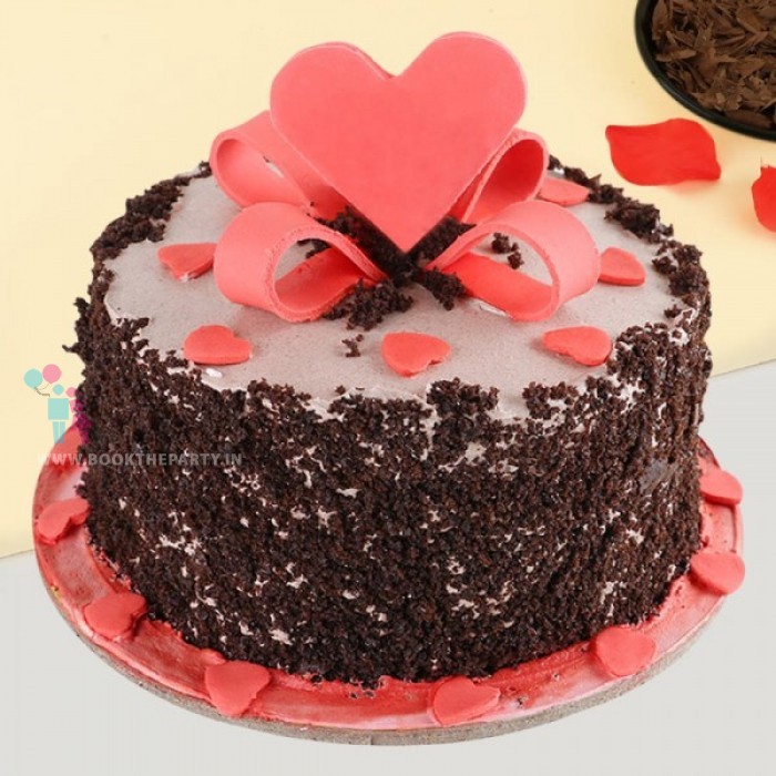 Heart Black Forest cake