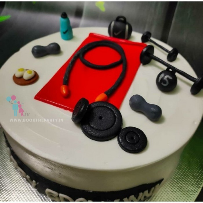 Gym Freak Theme Cake