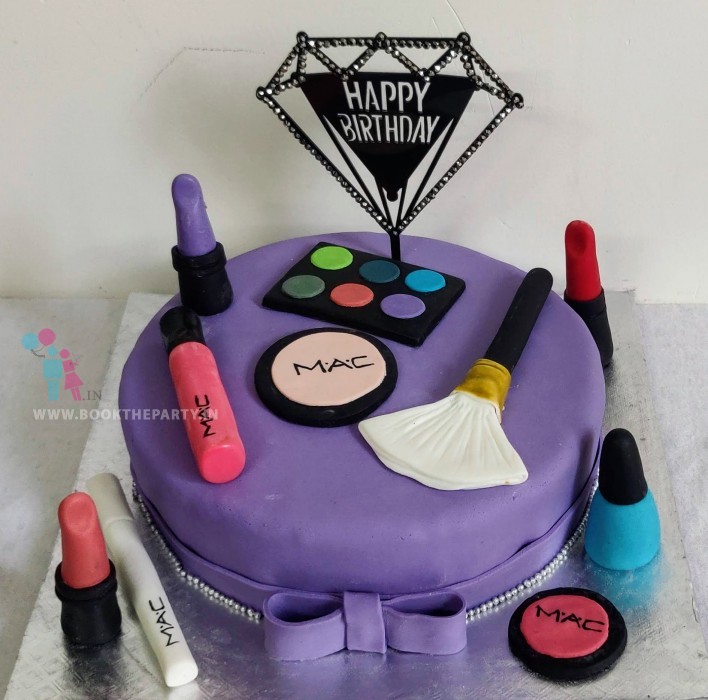 The MAC Makeup Theme Cake