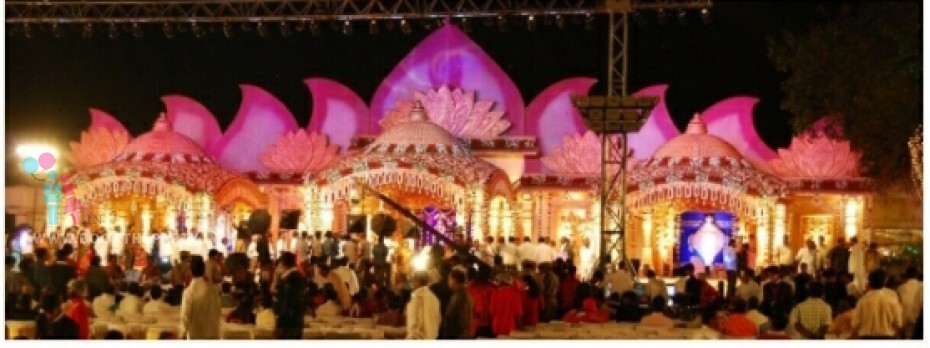 Lotus Backdrop Mandapam 