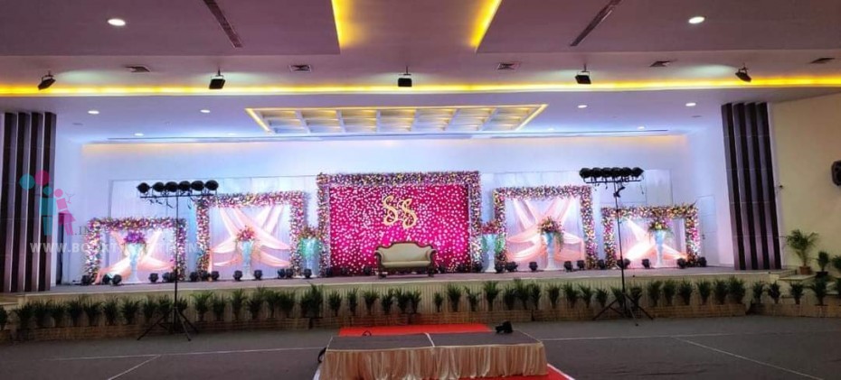 Flower Pasting with Drapes Theme 