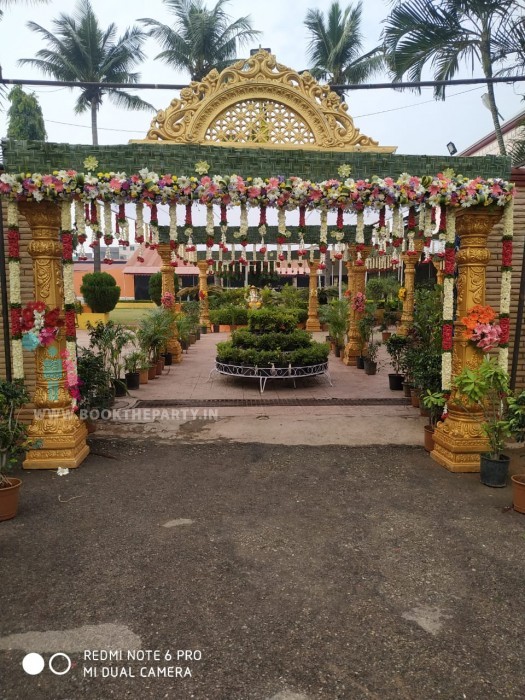 Round Crown Mandapam with Fiber Panels 