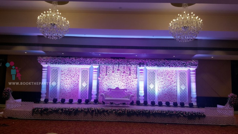 Fancy Theme With Floral Pasting Pink and White