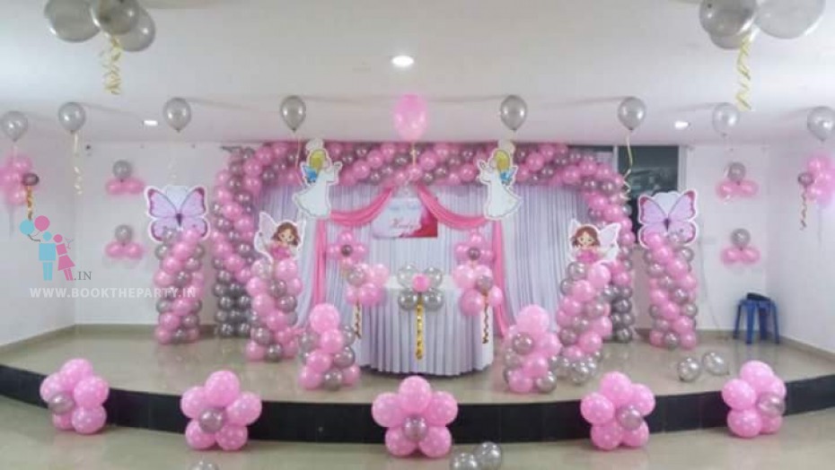 Pink and Silver Balloons Theme