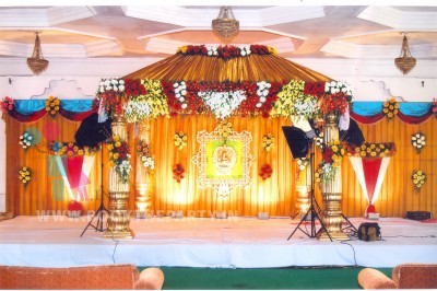 Golden Drapes Mandapam