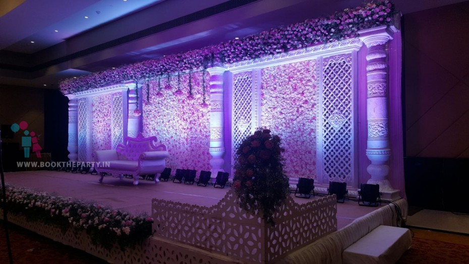 Fancy Theme With Floral Pasting Pink and White
