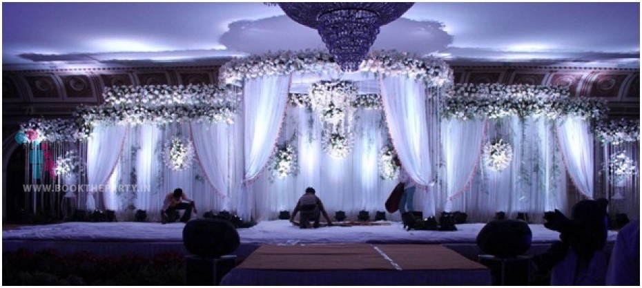Round Stage with Floral Decor 