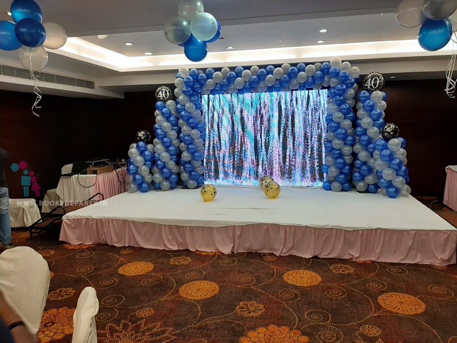 LED Screen with Balloon Decoration 