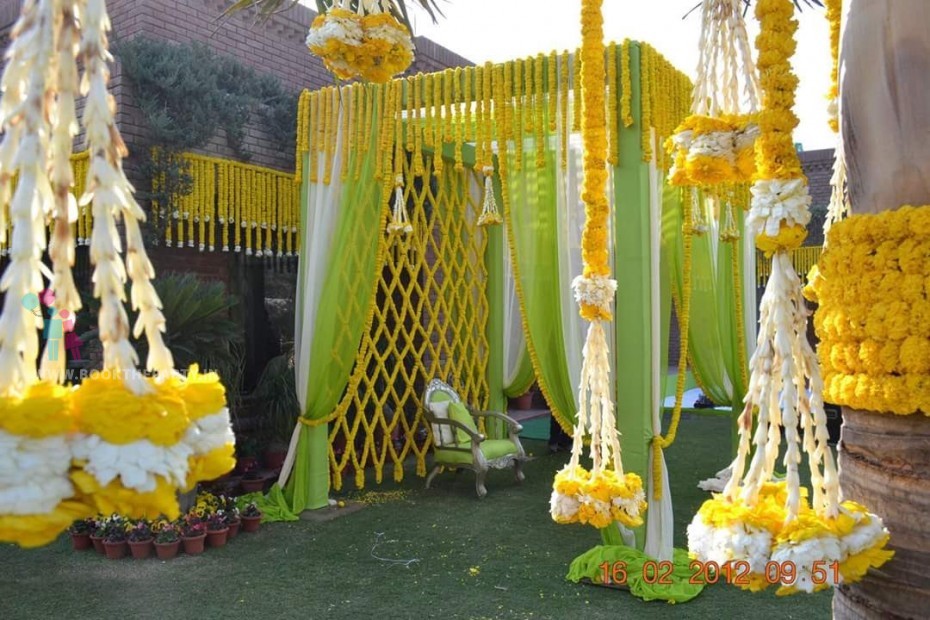 Green & White Mandapam Theme 