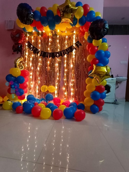 Multi-Colour Balloons with streamers