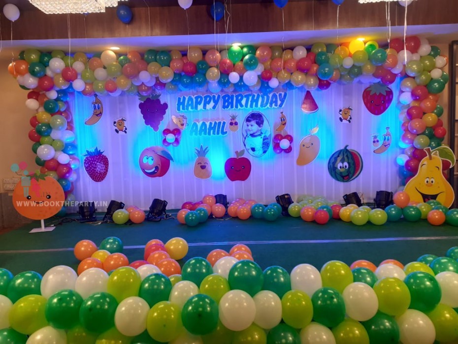 Fruits Theme with Balloon Decoration 