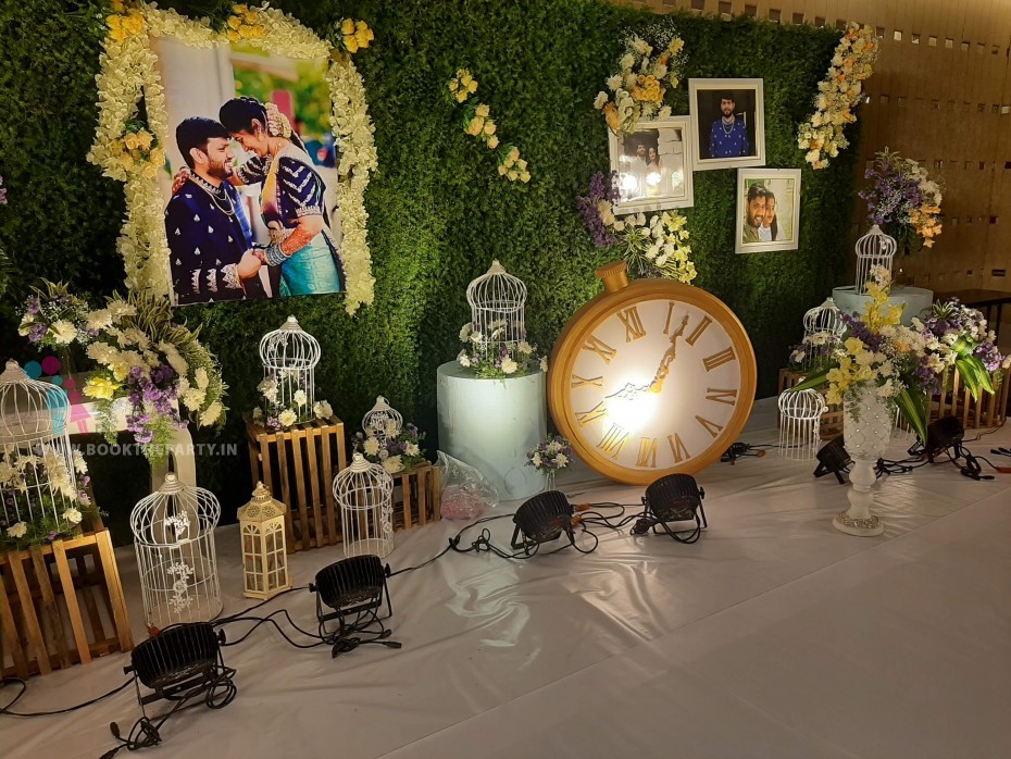 Grass Backdrop with Photo Frames 