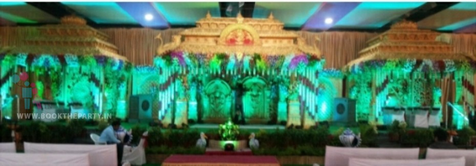 Fiber Mandapam with Garlands Hanging 