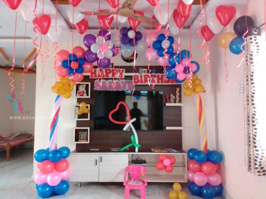 Balloon Arch with Balloon Clusters Theme 