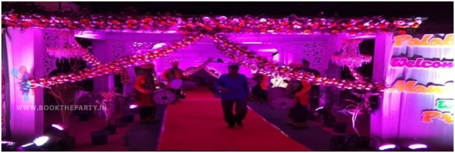 Big Dome Flower Pasting with Fiber Panels