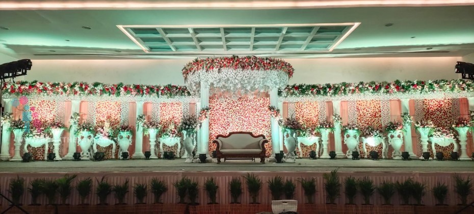 Ring Theme With Flower Pasting 