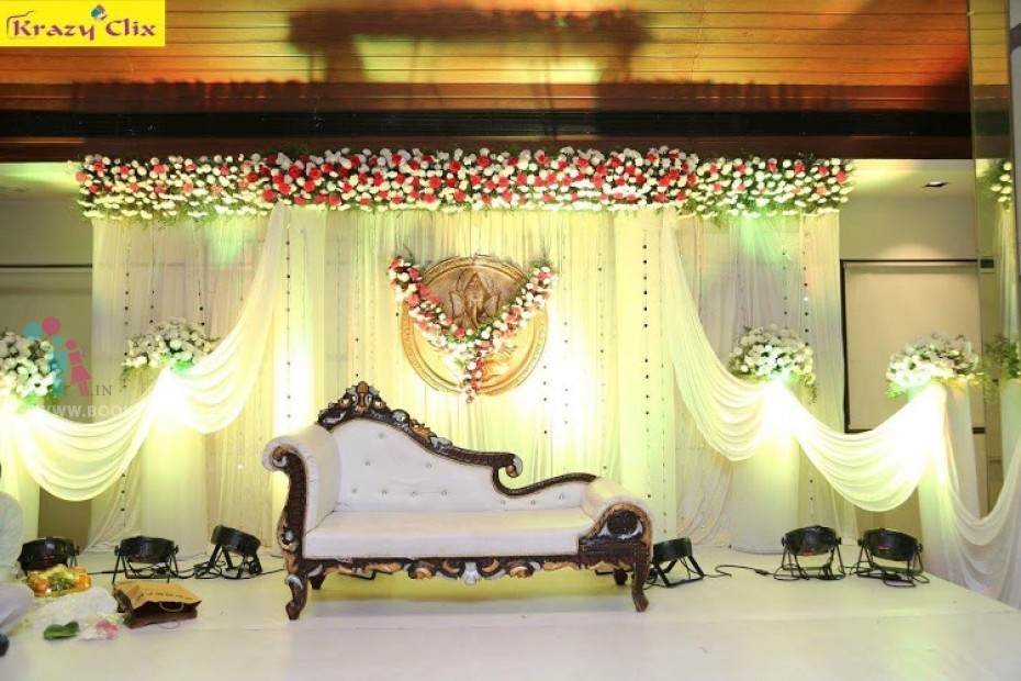 White Drapes with Mirror Hangings Theme