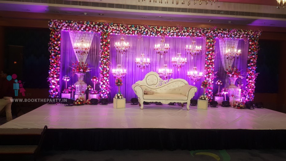 Chandeliers With Drapes Backdrop 