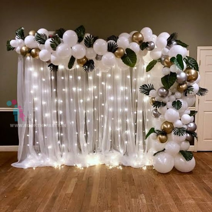 Semi white Arch Decor