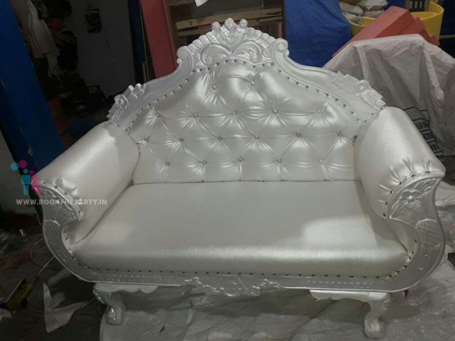 Off-white Sofa with Back-rest