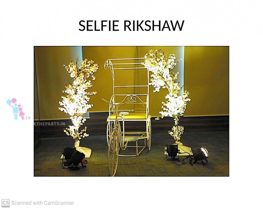 Selfie Rickshaw with 2 Trees 