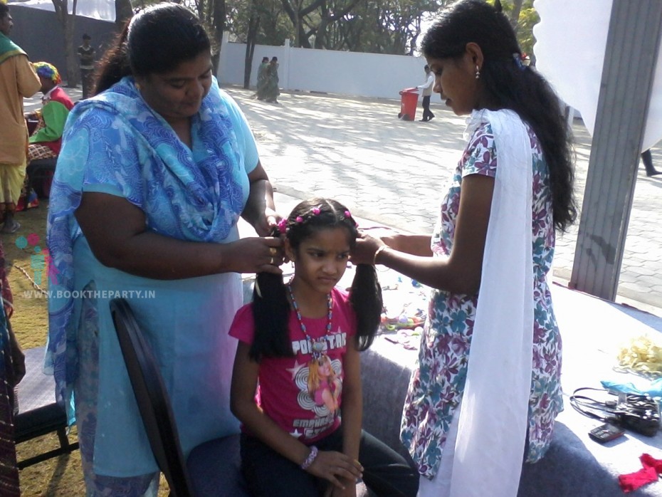 Hair Styling with Beads