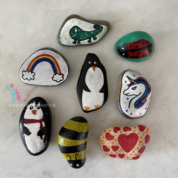 Stone Painting Activity For Kids 50 no's