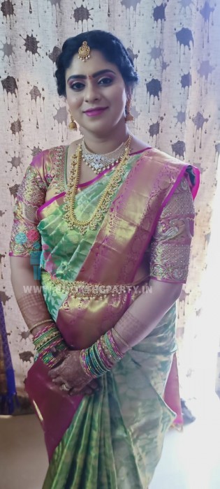 South Indian Engagement Make-up with MAC Products