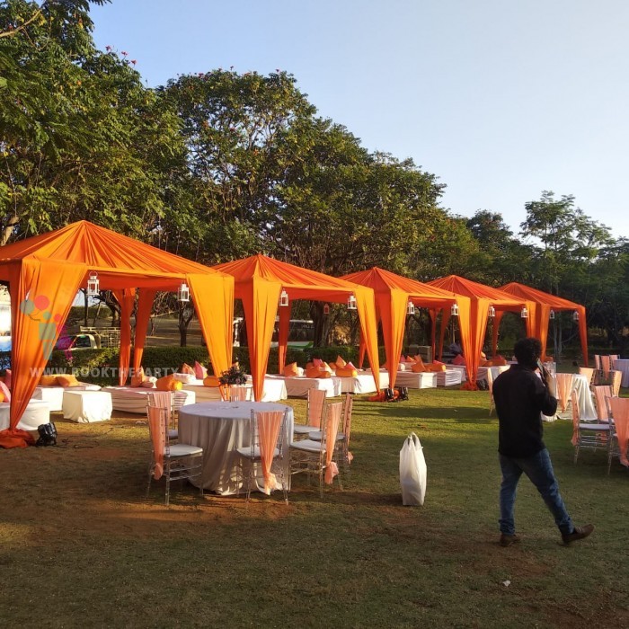 Gazebo Tent with Cloth Drapes 10x10 size 