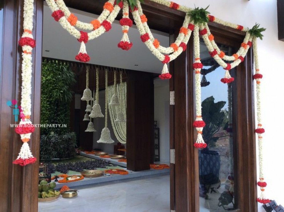 8 Feets Door Decor Lily With Rose Garlands