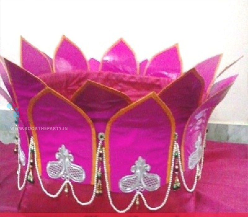 Pelli Butta with Pink Velvet Cloth