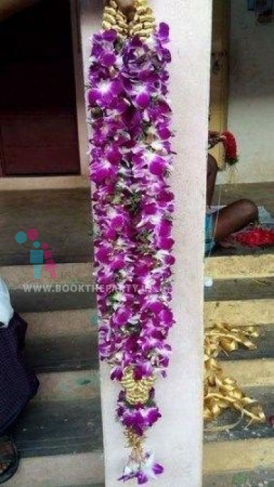Purple Orchids Garland