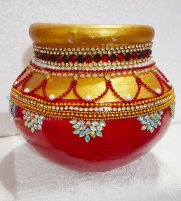 Gariga Muntha with Red and Gold Design 